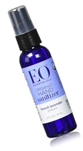 EO Hand Sanitizer Spray, Organic French Lavender, 2 Ounce (Pack of 6)