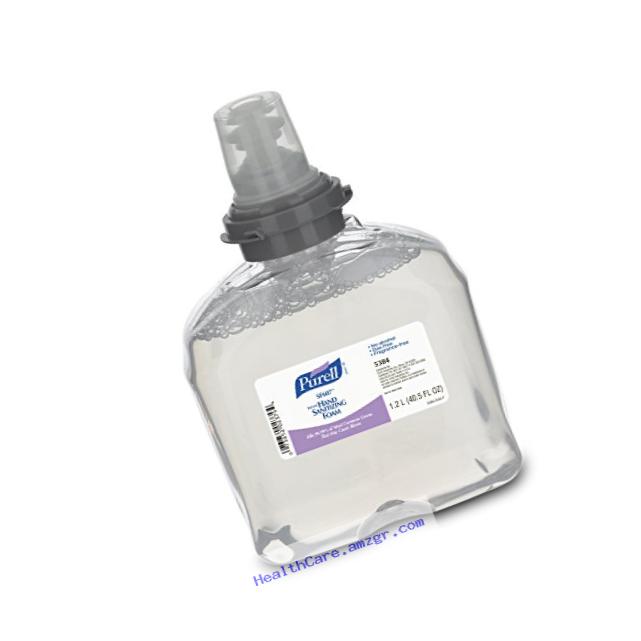 PURELL SF607 Hand Sanitizer Foam Soap Refill, 1200mL Refill for PURELL TFX Foaming Hand Soap Dispenser (Pack of 2) - 5384-02