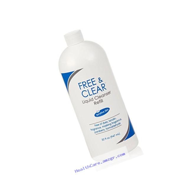 Pharmaceutical Specialties Free & Clear Liquid Cleanser for Sensitive Skin, 32 Ounce