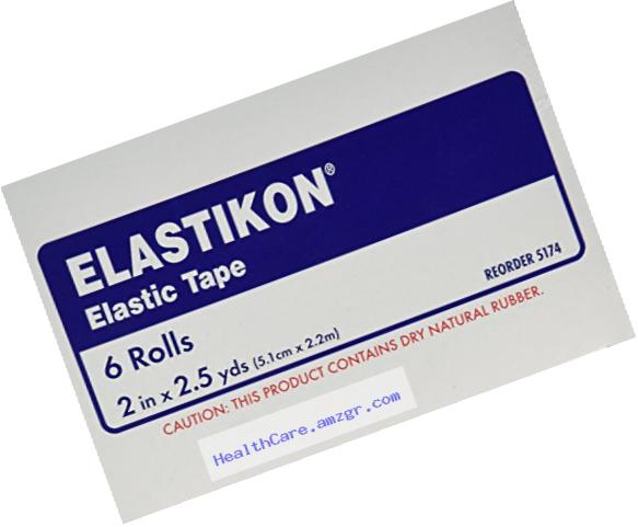 Elastikon Johnson and Johnson First Aid Elastic Tape, 6 Count