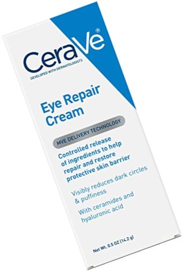 CeraVe Eye Repair Cream 0.5 oz for Dark Circles Under Eyes and Puffiness