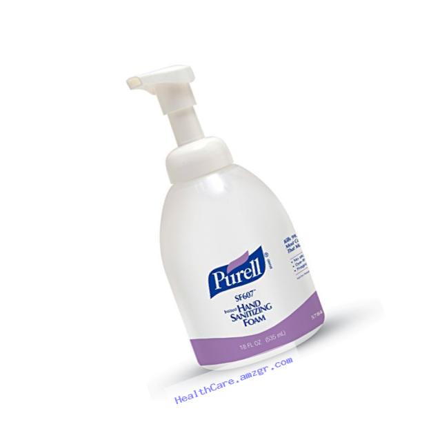 Purell Alcohol-Free Foam Hand Sanitizer Pump Bottle, (18 oz, 4 Pack),535 milliliters