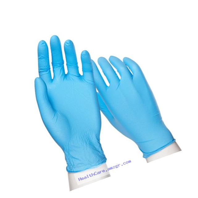 Shamrock 30351/100-S-bx Med Glove, Nitrile Rubber, Econo, No Powder, Thin, Cheap, Sterile, Small, Blue
