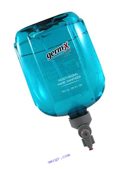 Germ-x OmniPod 1000043329 Moisturizing Hand Sanitizer Refills, 750 mL, Teal (Pack of 2)