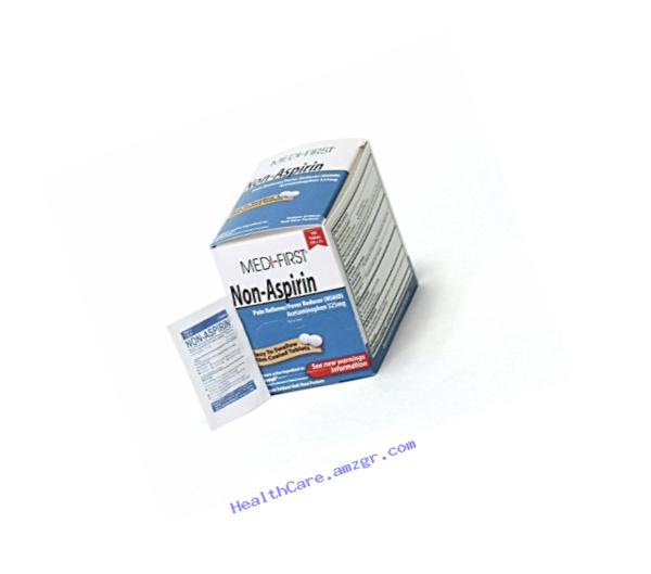 Medi-First 80333 Medi-First Non-Aspirin Coated Tablets, 100-Tablets, 50 packets of 2