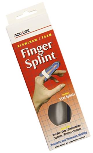 Acu-Life Cot Finger Splint, 3 Count