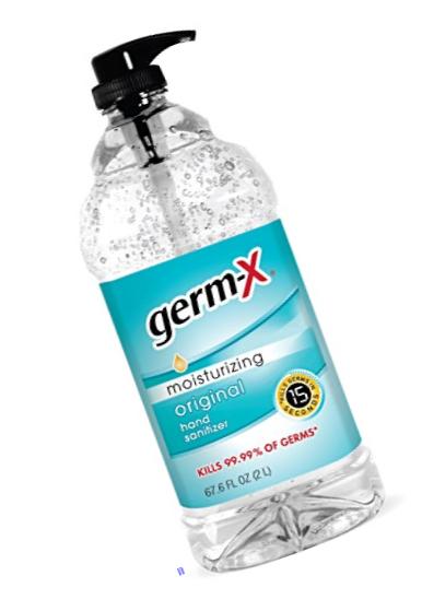 Germ-X 1000043753  Original Hand Sanitizer, 67.6 oz. (Pack of 4)
