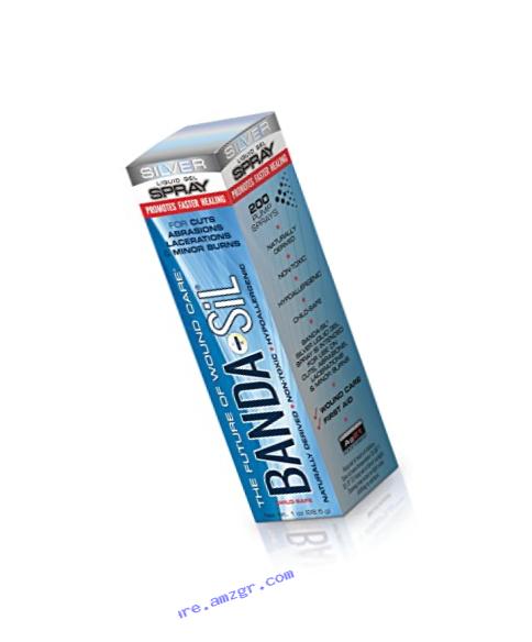 Banda-Sil Liquid Gel Spray, Silver, 1 oz