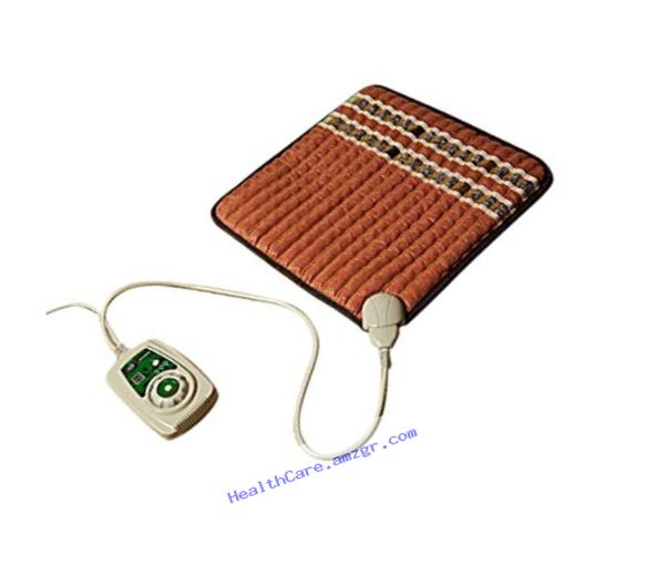 HealthyLine Infrared Heating Pad (Soft)|Natural Amethyst, Jade, Obsidian & Tourmaline Ceramic (Small) 18??? x 18??? |Relieve Pain, Sore Muscles, Arthritis and Injury Recovery|US FDA