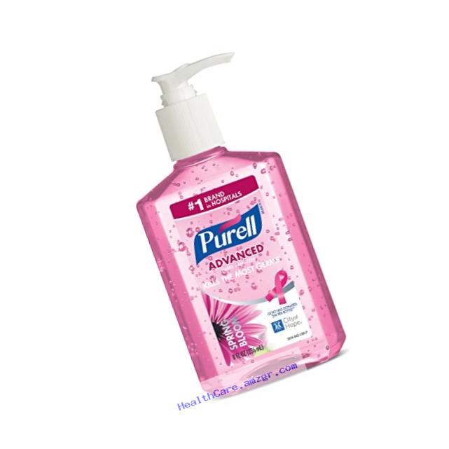 Purell 3014-04-ECIN Instant Hand Sanitizer, Spring Bloom Bottle Benefiting City of Hope, 8 oz., Pink (Pack of 4)