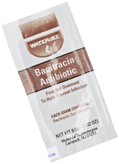 Waterjel 2534 Bacitracin Antibiotic Zinc First Aid Ointment, 9gm Packet (Box of 144)