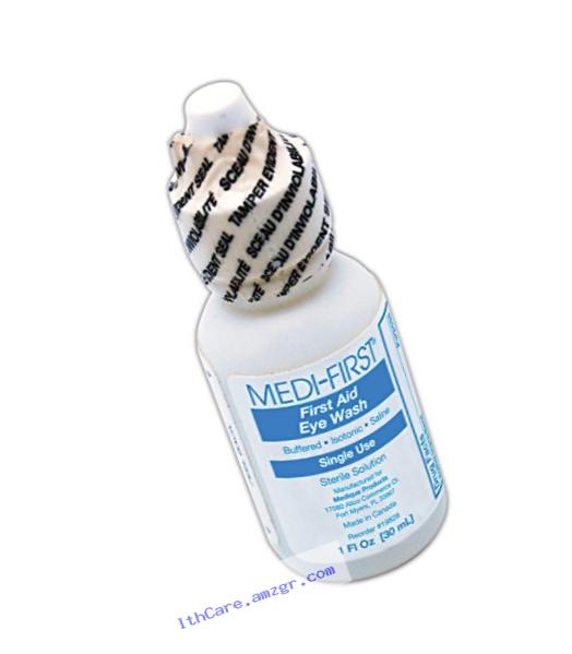 Medique MP198-28 Medi-First Eye Irrigation Solution, Sterile Solution?, 1 oz., Clear
