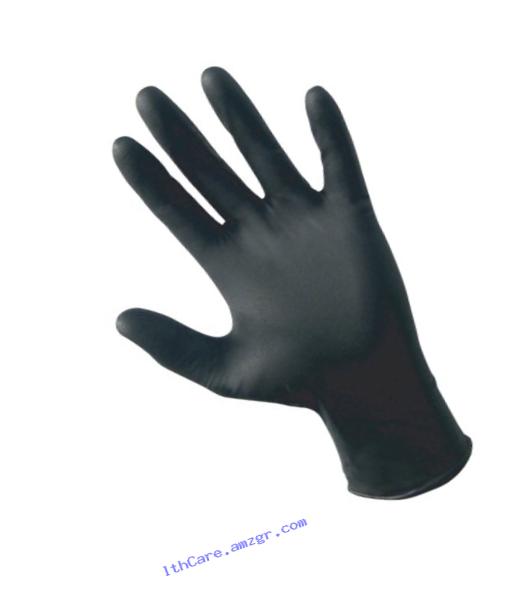 SAS Safety 66519 Raven Powder-free 6 Mil Disposable  Nitrile Gloves, Extra Large, 100 per Box