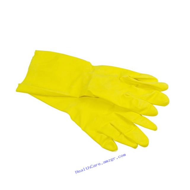 Quickie Lined Latex Gloves, Medium