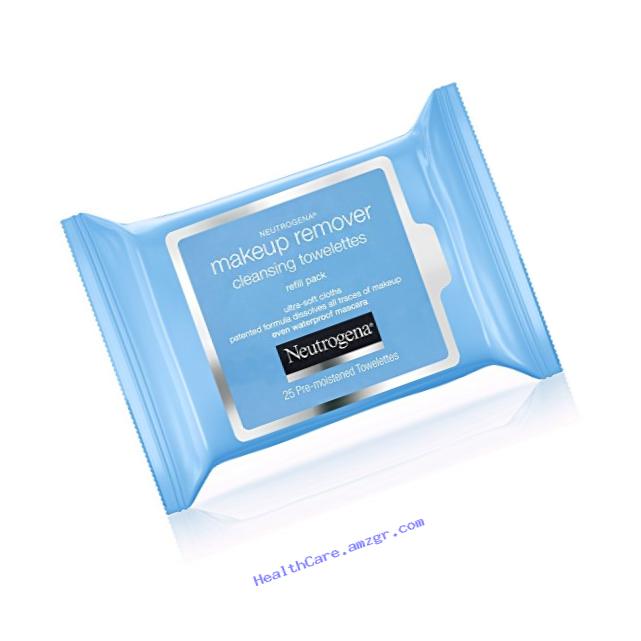 Neutrogena  Makeup Remover Cleansing Towelettes & Wipes, Refill Pack, 25 Count (pack of 6)