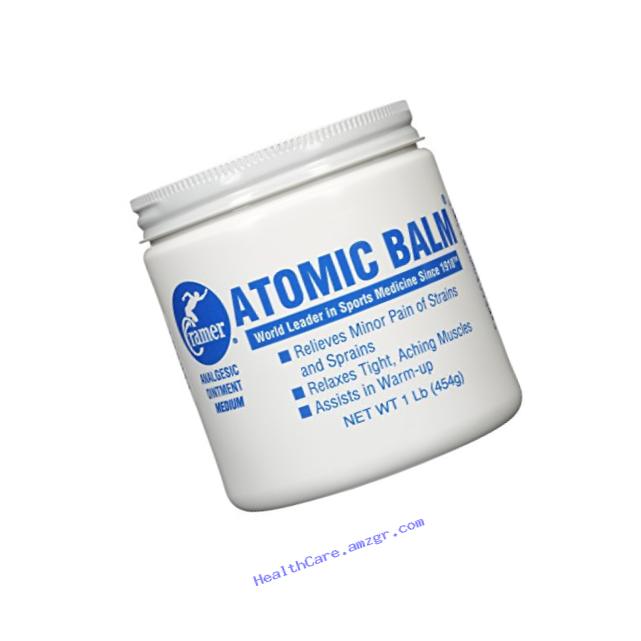 Cramer Atomic Balm, Medium Strength Warming Pain Reliever for Relieving Minor Pain From Strains & Sprains, Relaxing Tight Muscles, & Assisting in Warm-Up for Athletes, Relieve Joint & Arthritis Pain