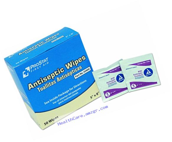 ProStat First Aid 2404 Antiseptic Wipes (Pack of 50)