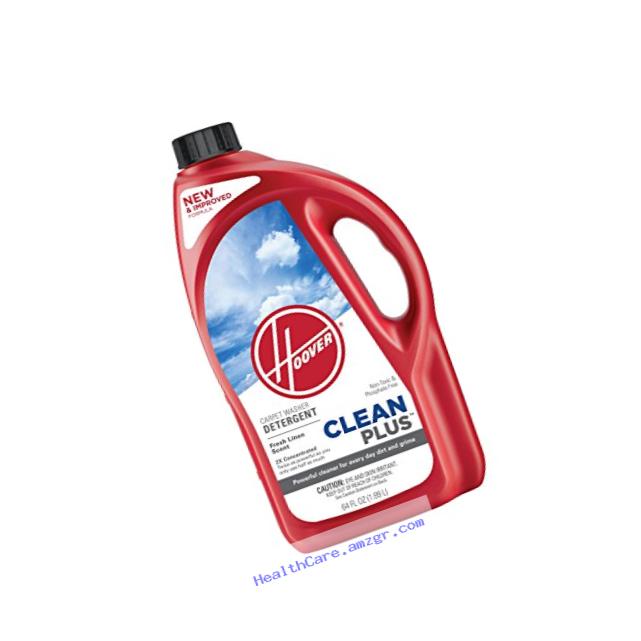 Hoover AH30330NF Carpet Cleaner and Deodorizer, Cleanplus 2X Concentrated Formula, 64 oz