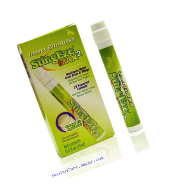 StingEze Max2 Insect Bite Itch Relief Dauber, 0.5-Ounce