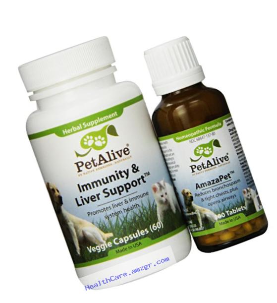 PetAlive AmazaPet and Immunity & Liver Support ComboPack