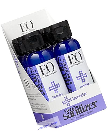 EO Botanical Hand Sanitizer Gel, Lavender, 2 Ounce (Pack of 6)