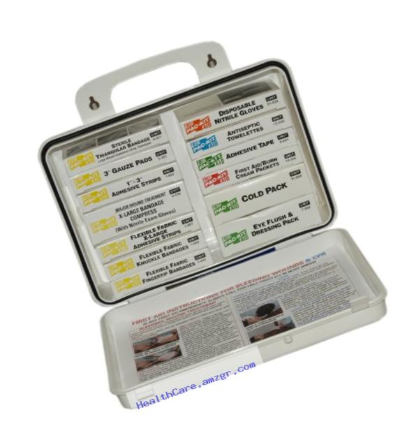 Pac-Kit by First Aid Only 5211 16 Unit Weatherproof Plastic Color Coded First Aid Unitized Kit, 19