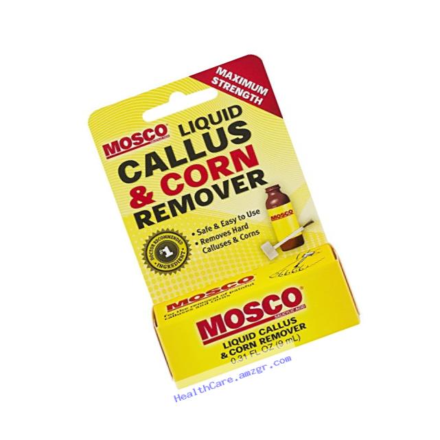 Mosco Liquid Callus & Corn Remover, Maximum Strength, 0.3-Ounce (Pack of 6)