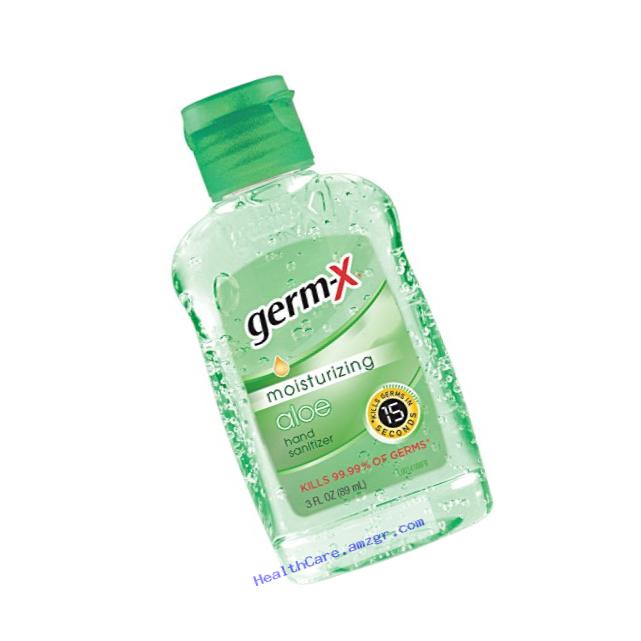 Germ-x Hand Sanitizer with Vitamin E, Aloe, 3 Fluid Ounce